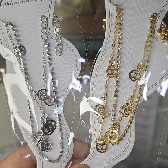 Lot Of 12...Gold and Silver Chain Anklet Set - Picture 1 of 4